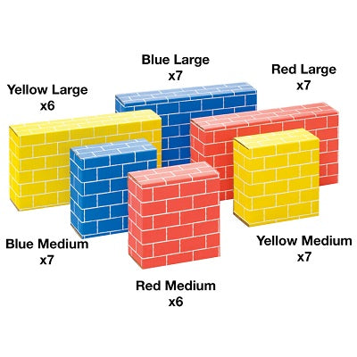 Building Blocks-Bankers Box, At Play 40/Pack - 1230801