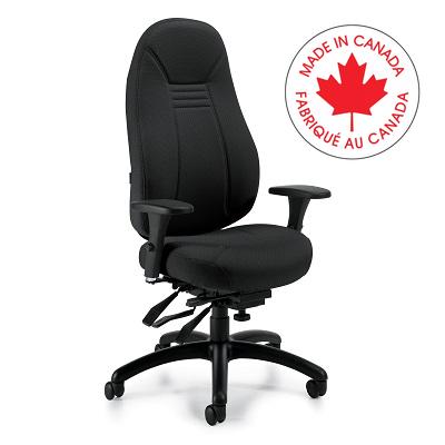 Chair-Multi-Tilter Obusforme Comfort High Back, Black - 1240-3 BL20 BLK G3 HP