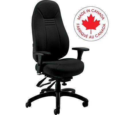 Chair-Multi-Tilter Obusforme Comfort High Back, Terrace Echo - 1240-3 TC74 BLK G3 HP