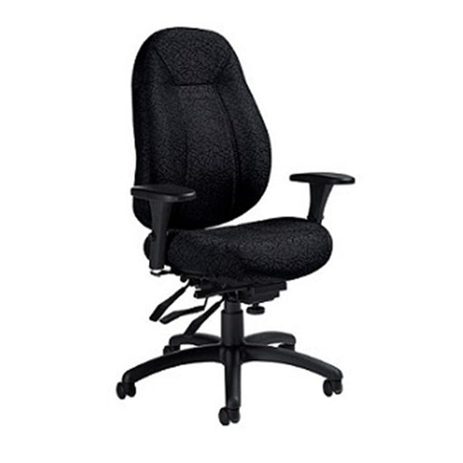 Chair-Multi-Tilter Obusforme Comfort Medium Back, Black - 1241-3 BL20 BLK G3 HP