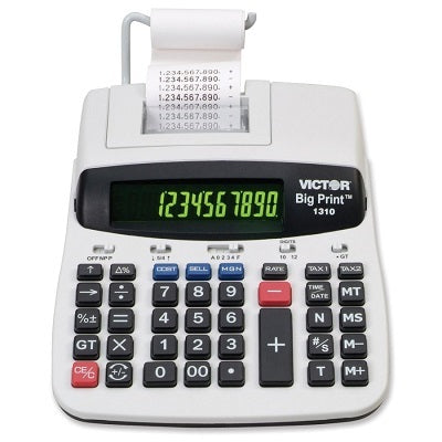 Calculator-Printing Ac 10/12 Digit Big Print, 6Lps - 1310