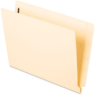 File Folder-End Tab, Letter W/ Fastener Pos#1 Manila 50/Bx - 13140