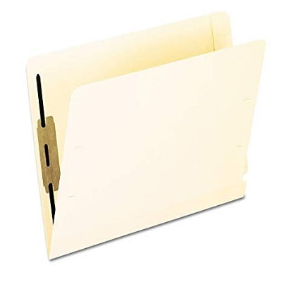 File Folder-End Tab, Letter W/ Fastener Pos#1&3 Manila 50/Bx - 13160