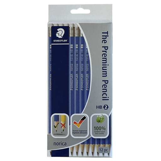 Pencils-Norica With White Vinyl Eraser, Hb 12/Box - 13246CB12