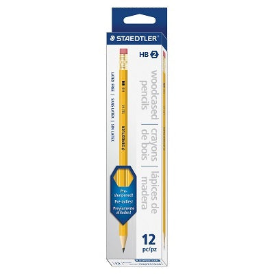 Pencils-Staedtler Tipped, Presharpened No.2 Hb 12/Box - 13247C12