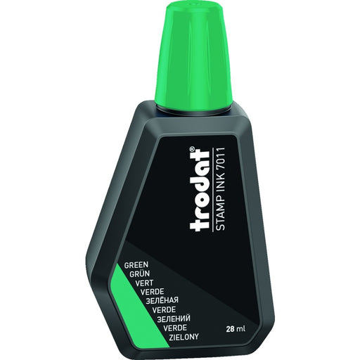 Stamp Pad Ink-Premium 28Ml Green -7011  --55884 - 13709