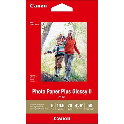 Paper-Canon Glossy Ii Photo Plus, 4X6 70Lb. 50/Pack -Pp-301 - 1432C005