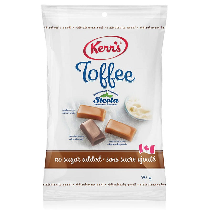 Candy-Kerr'S No Sugar W/ Stevia Assorted Toffee 90G - 14908