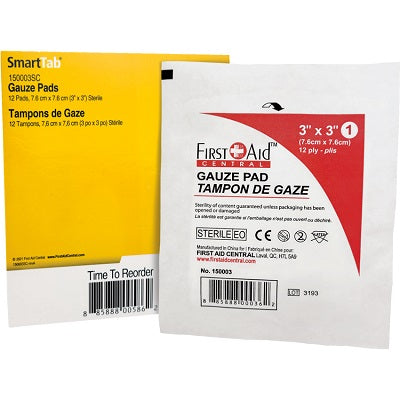 Gauze Pad-Smartcompliance Sterile 3" X 3" 12/Pack - 150003SC