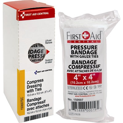 Compress-Smartcompliance 4" X 4" Pressure Bandage - 150007SC