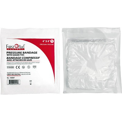 Compress-4" X 4" Sterile Pressure Bandage - 150007