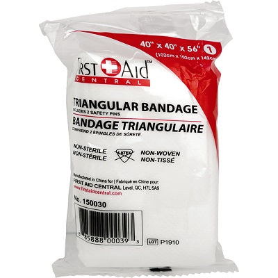 Bandage-First Aid Central 40" X 40" X 56" Triangular - 150030
