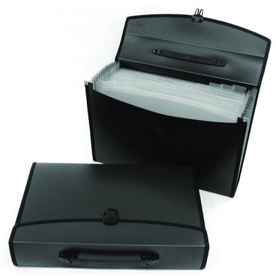 File-Portable, Letter/Legal, 13 Pocket, Black - 150-12BK