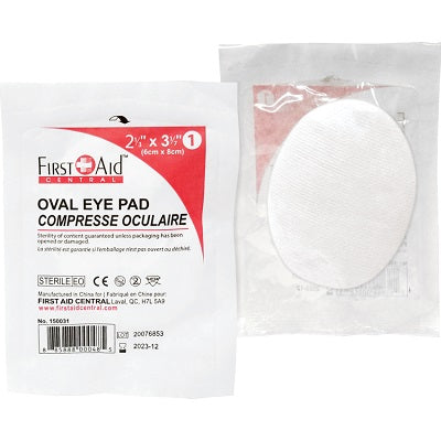 Compress-Oval Eye Pad 2-1/3" X 3-1/7" Sterile 10/Pack - 150132