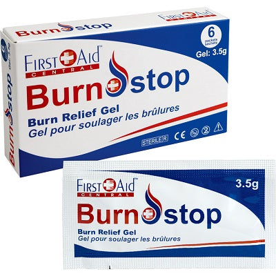 Burn Gel Pack-First Aid Central Burnstop 3.5G, 6/Pk - 150169