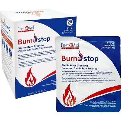 Burn Dressing-First Aid Central, Sterile 4" X 4", 20/Bx - 150173