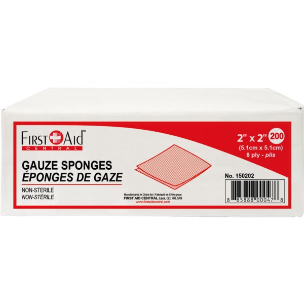 Gauze Sponges-2" X 2" Non-Sterile - 150202