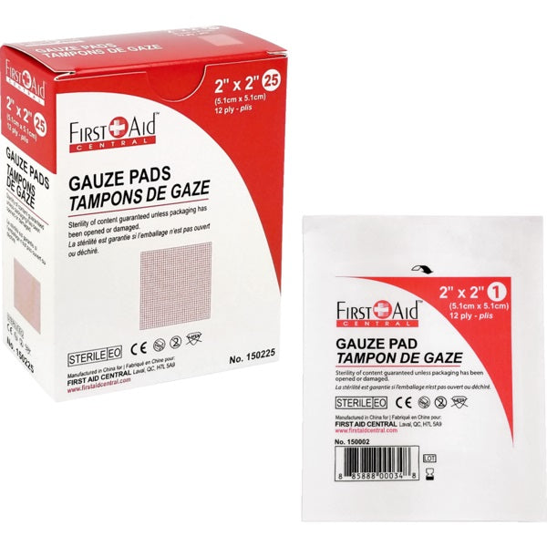 Gauze Pads-2" X 2" Sterile 25/Pk - 150225