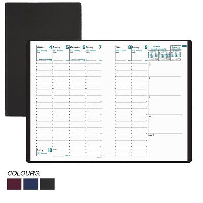Planner-Weekly, 9.5X6.25 Minister Freeport Black Eng. 2025 - 15102E02