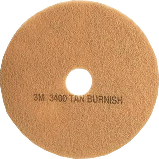 Floor Pad-Burnish 3400, 17" Tan - 158573