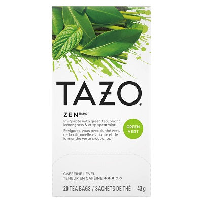 Tea Bags-Tazo Zen Green Tea 20/Box - 15LI143-ZEN20CT