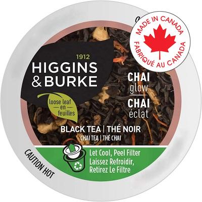 Tea-K-Cup Higgins & Burke Loose Leaf Chai Glow 24/Box - 15MP121-KAZCHAI24CT