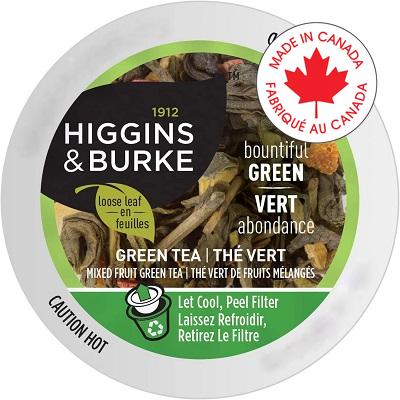 Tea-K-Cup Higgins & Burke Loose Leaf Bountiful Green 24/Box - 15MP121-TAMEDRAG24CT