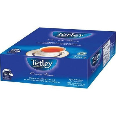 Tea Bags-Tetley Orange Pekoe 100 Tea Bags - 15TE114