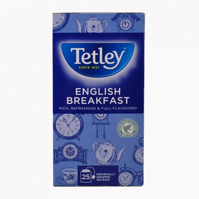 Tea Bags-Tetley English Breakfast (03505) - 15TE130-ENGBRKFS25CT