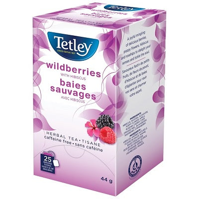 Tea Bags-Tetley Wildberries With Hibiscus  (03596) - 15TE130-WLDBRY25CT