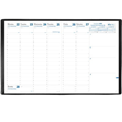 Planner Refill-Weekly, 10.75X8.25 President English 2025 - 16001E
