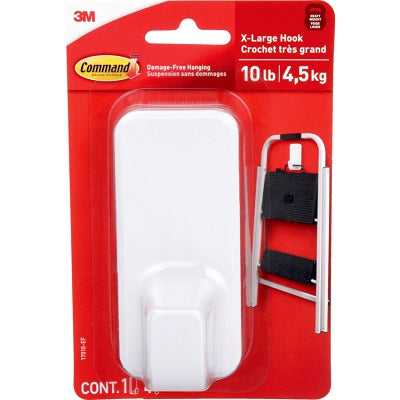 Hook-Command Jumbo With 4/Strips & 1 Hook, White 10Lbs. - 17010-EF