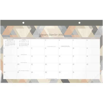Calendar Pad-Desk, Cambridge Triad Compact 17.75X11 Bil.2025 - 1728-705F