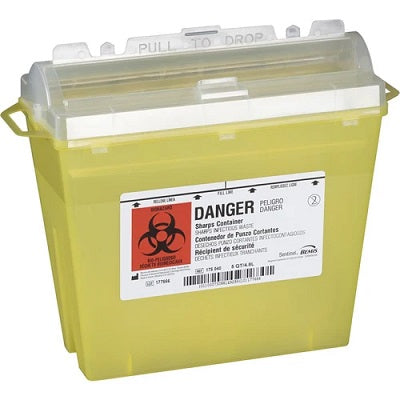 Biowaste Container Disposable Sharps Container 4.73L. - 175-040