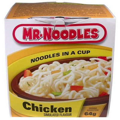 Soup-Mr. Noodles In A Cup, Chicken 64G. 12/Ctn - 17MN100-CHICKEN12X64