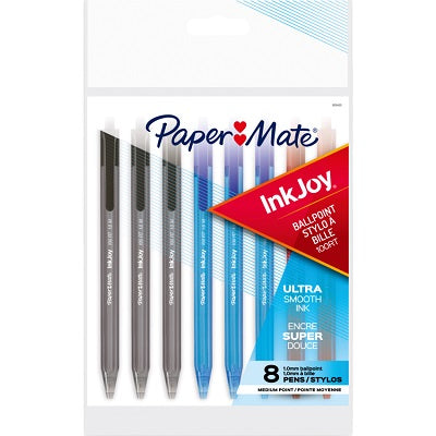 Pen-Retractable, Inkjoy 100Rt Ballpoint Medium 8/Pk - 1818460
