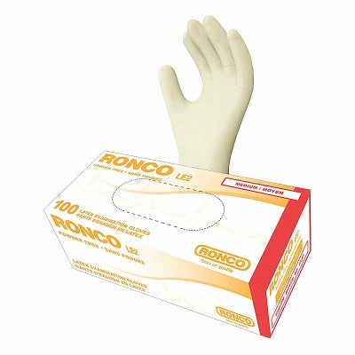 Gloves-Examination, Le2 Latex, Tan, Medium 100/Box - 1833
