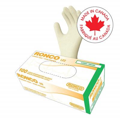 Gloves-Examination, Le2 Latex, Tan, Large 100/Box - 1843