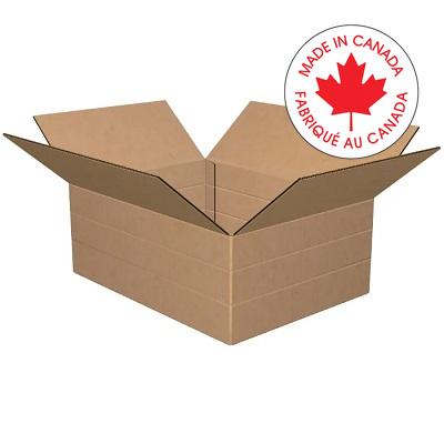 Box-Shipping, Corrugated 18X12X6 Scored At 4"&2" Kraft 25/Pk - 1858099