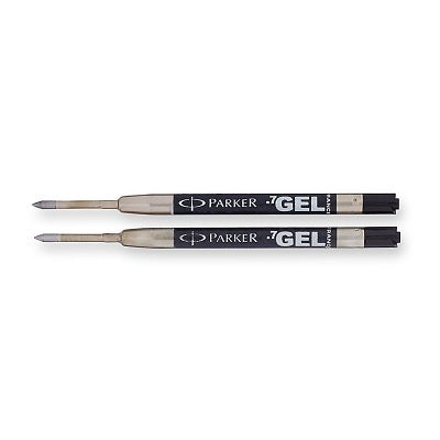 Pen Refill-Parker Quink Gel , Medium Black, 2/Pk -30525Pp - 1950362