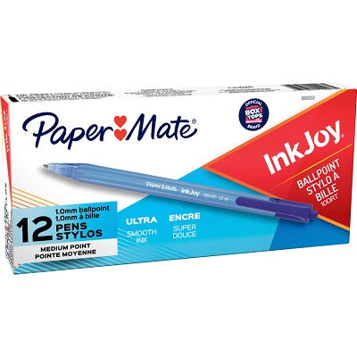 Pen-Retractable, Inkjoy 100Rt Ballpoint, Medium Blue 12/Bx - 1951253