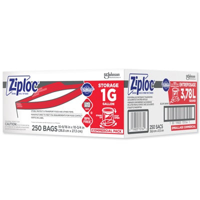 Bags-Ziploc Storage Gallon (Large) 250-Count - 19800-70764