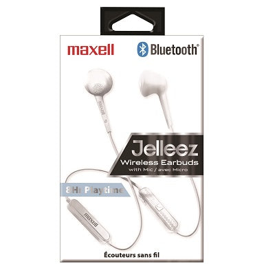 Ear Buds-Wireless Bluetooth, Jelleez Stereo, White - 198019