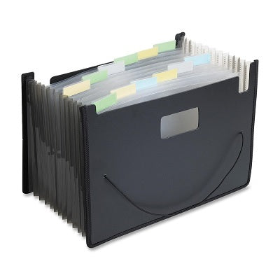 File-Expanding, 13 Pocket Poly, Legal, Black - 202D-13BK