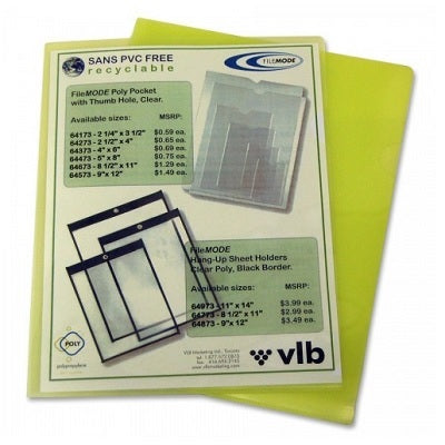 Folder-View, Poly, Letter, Closed On 2 Sides, Yellow 10/Pack - 20583-60276