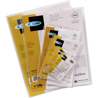 Envelope-Poly 9X12" With Thumbhole, Clear - 20583-64573