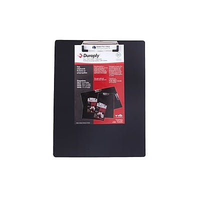 Clipboard-Poly, Duraply Stay Clean, 8.5X14, Black - 20583-98982