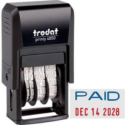 Dater-Printy, Paid -4850/L1  --76754 - 2058