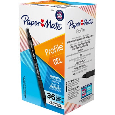 Pen-Retractable, Profile Gel, Fine 0.7Mm, Black 36/Box - 2095473