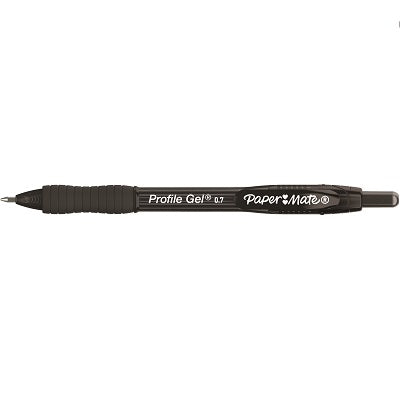 Pen-Retractable, Profile Gel, Fine 0.7Mm, Black 12/Bx - 2095476